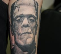 Frankenstein Portrait Tattoo by Peter