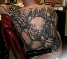 Männer ganzer Rücken Tattoo